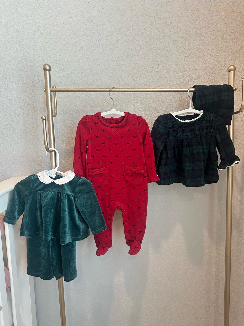 Baby GAP Red Baby footie with Bow Accents & Sofia grange 2 piece pjs!